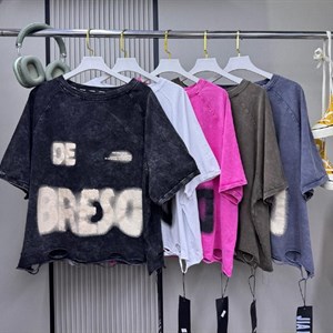 Женские варёные футболки Oversize — трендовый винтажный стиль из Гуанчжоу