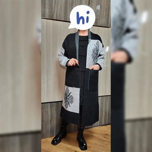 Модель 8637 Плотная вязка из шерстяной нити с красивым