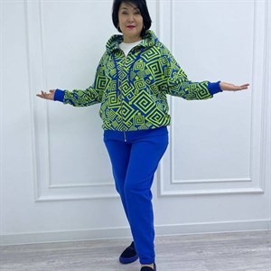 Костюм Лабиринт Ткань трехнитка петля Цвет хаки электрик