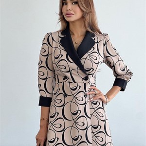  Новинка Невероятной красоты двубортное платье арт