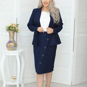 Стильный и элегантный костюм двойка Цвета черный