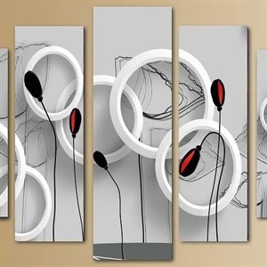 Модульная картина из пяти частей Размер 80 на 140