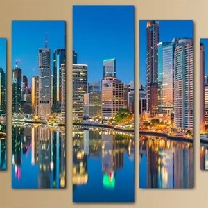 Модульная картина из пяти частей Размер 80 на 140