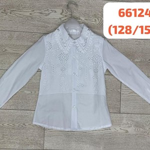 Качественные белые блузки оптом для детей от 7 до 11 лет