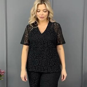 Трендовая двойка из хб кружева must have сезона Кофта