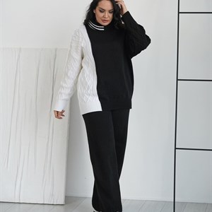  Шикарный вязаный костюм арт 1707 размеры 42 46 50