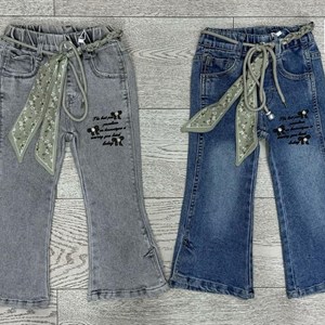 Джинсовые брюки на весну оптом для детей от 3 до 7 лет