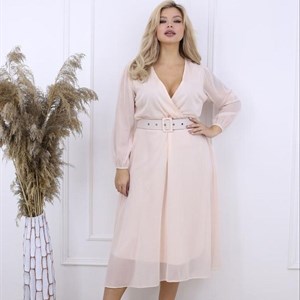 Актуальное платьe на запах из нежного Итальянского