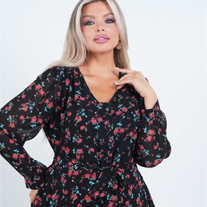 Стильное платье из шифона для женщин больших размеров | Приятные цены