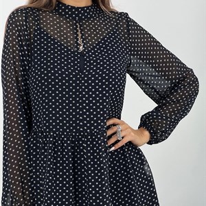  Новинка Нежное платье из шифона в длине миди арт