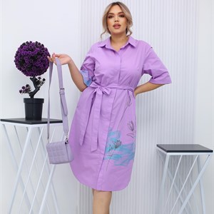 Платье Рубашка Волна Арт 1137 Размеры 50 52 54 56