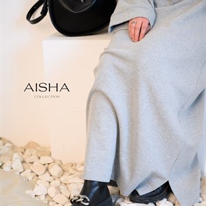 Платье ОВЕРСАЙЗ из лапши х/б - зима/весна | Aisha Collection