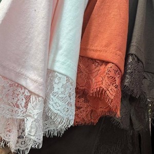 Футболка с гипюром — хлопок, размеры STD до 52, TANA collection style