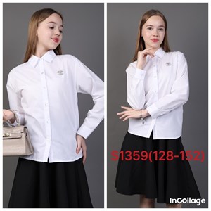 SEZIM KIDS     ТОЛЬКО ОПТОМ БЕЛЫЕ БЛУЗКИ ФАБРИКА