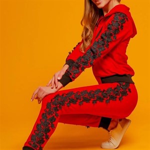 Двойка Спорт костюм Размер 42 44 46 Ткань турецкий