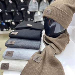 Комплект двойка шапка шарф Универсальная модель Производство