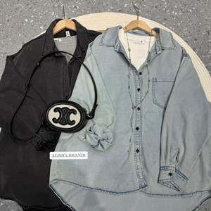 Новая коллекция женской одежды | Рубашка из ткани Jeans | Оптовая точка в Бишкеке