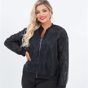 Ультрамодный бомбер из французского кружева и органзы