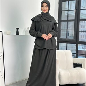 Трендовая тройка - Свитшот, Юбка и Химар из Кашмира | Модная Женская Одежда