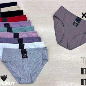ANTTIFU/MARABUT — женские трусы оптом, 11 расцветок, упаковка 12 шт (XL–XXXL)