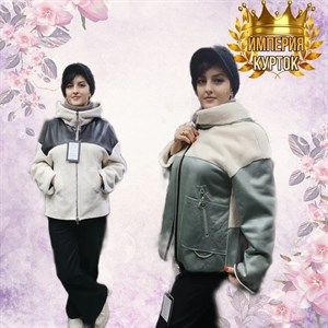 Демисезонные двухстороннии куртки Цвет черный фисташка