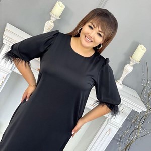 ХИТ Шикарный наряд Перья Размер 48 54 Цена 930 сом