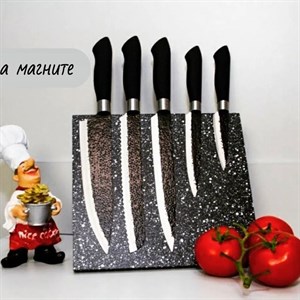 В наличии набор металлических ножей Everrich на магнитной