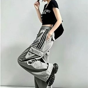 Трендовые baggy wide-leg брюки oversize — комфорт, утяжка снизу, casual street style