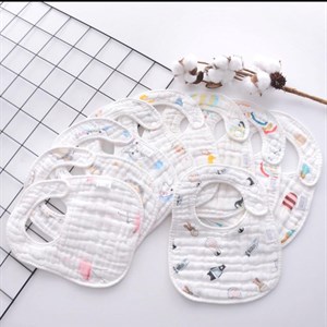 Слюнявчик из муслина 10шт код пачки 85