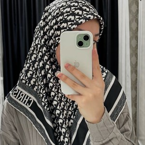 Платки из Турции | Ручной прогиб атласные платки 90/90 см