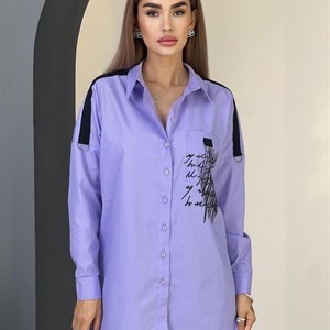  Красивый сиреневый оттенок рубашкиоптомбишкек одеждаотпроизводителя