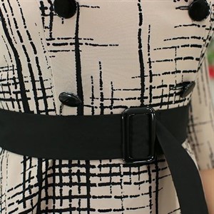 Деловое комбинированное платье Дина из ткани Барби