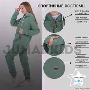 Спортивные костюмы Ткань Турецкая трёхнитка с начёсом