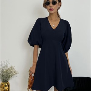  Глубокий темно синий платьяоптомбишкек одеждаотпроизводителя