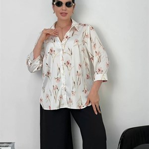 Новинка Очень красивая шёлковая рубашка арт 1193