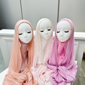 Шарф органза с бисером - качественная женская одежда