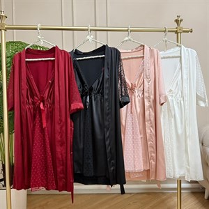 Атласный дуэт для настоящих королев - стильная домашняя одежда