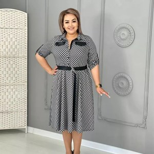 Трендовые расцветки в гусиную лапку платьебишкек