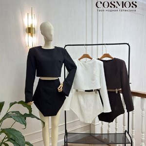 Женский костюм-двойка COSMOS с юбкой-шортами, размеры 42–44