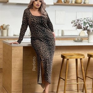 Стильное трикотажное платье для полных дам | ALTYSHA COLLECTION