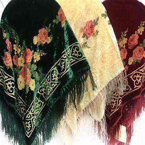 БАРХАТНЫЕ ПЛАТКИ С БАХРОМОЙ ОПТОМ 550 сом РОЗНИЦА