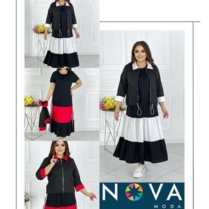 Платье с бомбером Размеры 50 52 54 56 Ткань ХБ в сочетании