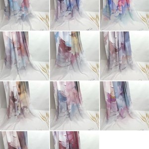 ШАРФЫ РАСЦВЕТКИ В КАРУСЕЛИ   ОПТОМ 500 сом ТКАНЬ