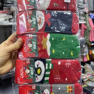 Новогодние махровые детские носочки Размер 1 4 4 8