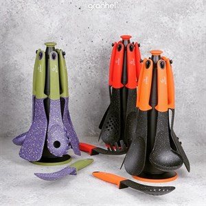   Набор поварешек Granhel 7PCS RD   Цена 2000 сом