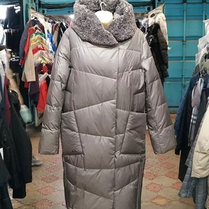 Зимняя длинная модель с эко мехом Размеры с 48 по