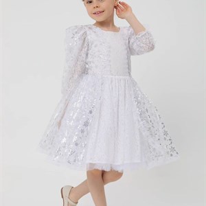  Нежное новогоднее платье на х б подкладе   ОСТАЛИСЬ