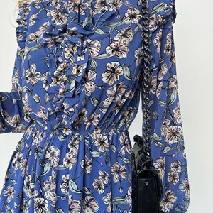  Нежное шифоновое платье арт 2412  Размеры 42 48