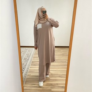 Kamelia kg_   Костюмы двойки Длинная туника с карманами