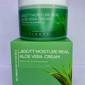 Jigott Крем для лица с экстрактом алоэ Moisture Real